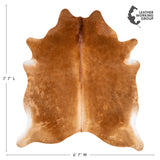 Brazilian Brown Cowhide Rug Size 7'7" L x 6'7" W 3660