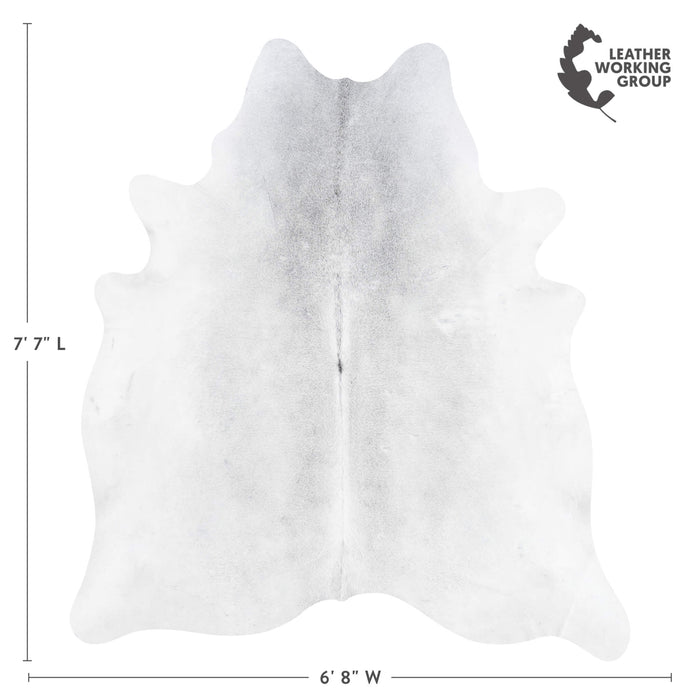 Brazilian Grey Cowhide Rug Size 7'7" L x 6'8" W 3662