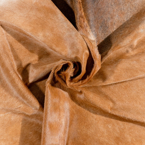 Brazilian Beige Cowhide Rug Size 8'2" L x 7'5" W 3678