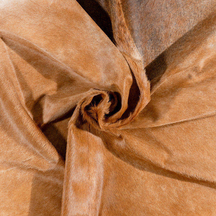 Brazilian Beige Cowhide Rug Size 8'2" L x 7'5" W 3678