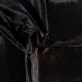 Brazilian Solid Black Cowhide Rug Size 7'11" L x 7'1" W 3684