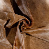 Brazilian Mahogany Cowhide Rug Size 8'2" L x 7'2" W 3690
