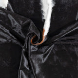 Brazilian Black and White Cowhide Rug Size 7'6" L x 6'2" W 3696