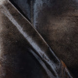 Brazilian Mahogany Cowhide Rug Size 7'10" L x 7'8" W 3701