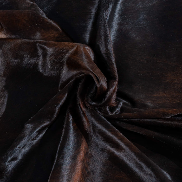 Brazilian Dark Brindle Cowhide Rug Size 8'1" L x 7'5" W 3702