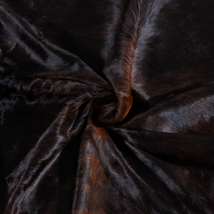 Brazilian Dark Brindle Cowhide Rug Size 8'2" L x 7'7" W 3703