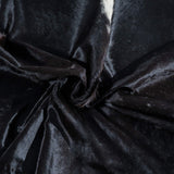 Brazilian Solid Black Cowhide Rug Size 7'7" L x 6'11" W 3704