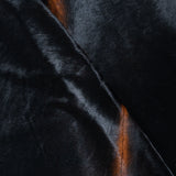 Brazilian Solid Black Cowhide Rug Size 7'10" L x 7'1" W 3707
