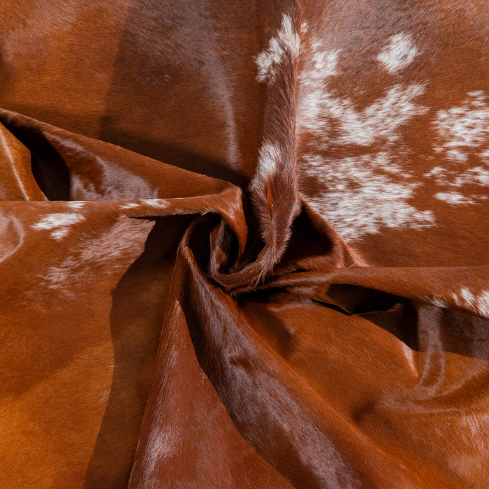 Brazilian Brown Cowhide Rug Size 8'8" L x 7'9" W 3708