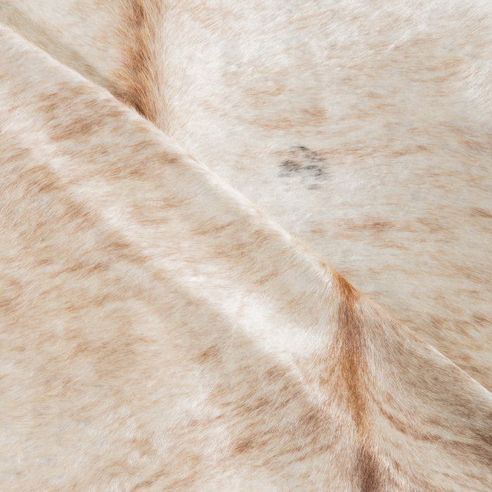 Brazilian Light Grey Brindle Cowhide Rug Size 7'4" L x 6'8" W 3709
