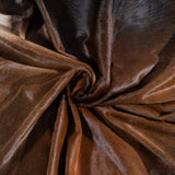 Brazilian Mahogany Cowhide Rug Size 7'8" L x 6'7" W 3711