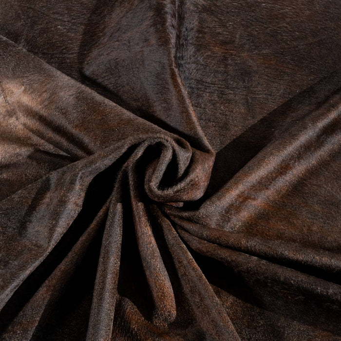 Brazilian Mahogany Cowhide Rug Size 7'5" L x 7'3" W 3714