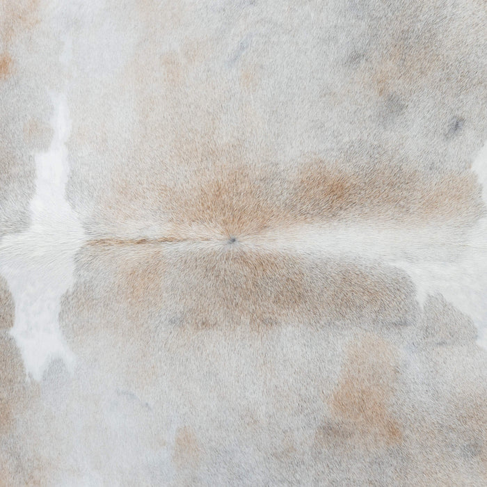Brazilian Palomino and White Cowhide Rug Size 7'8" L x 7'0" W 3718