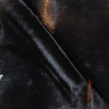 Brazilian Mahogany Cowhide Rug Size 7'7" L x 7'8" W 3719