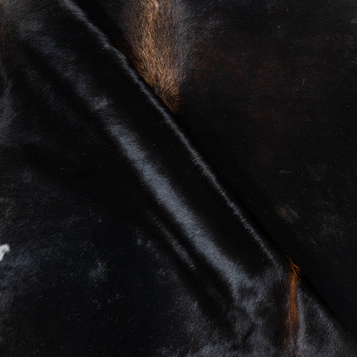Brazilian Mahogany Cowhide Rug Size 7'7" L x 7'8" W 3719