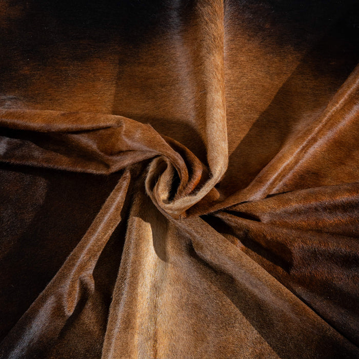 Brazilian Mahogany Cowhide Rug Size 8'4" L x 6'11" W 3721