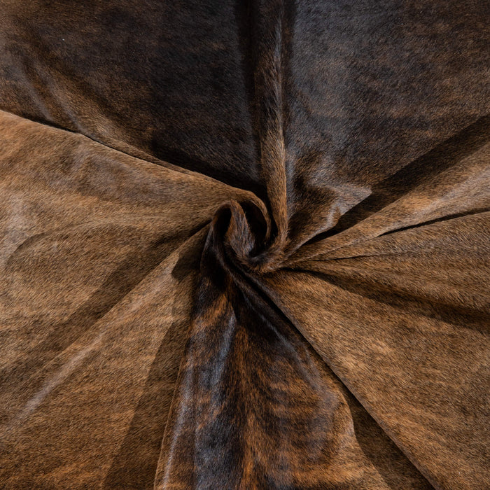 Brazilian Mahogany Cowhide Rug Size 7'3" L x 6'0" W 3722