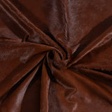 Brazilian Chocolate and White Cowhide Rug Size 8'6" L x 8'1" W 3724