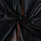 Brazilian Solid Black Cowhide Rug Size 8'8" L x 7'7" W 3728
