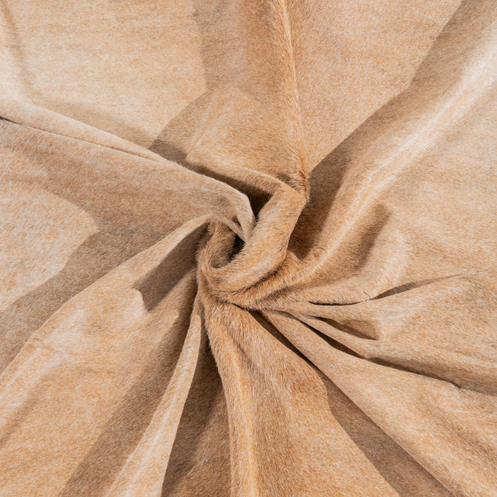 Brazilian Beige Cowhide Rug Size 8'7" L x 7'5" W 3731