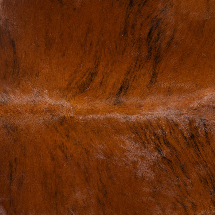 Brazilian Brindle White Belly and Backbone Cowhide Rug Size 8'10" L x 6'8" W 3734