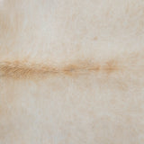 Brazilian Beige Cowhide Rug Size 7'6" L x 7'0" W 3739