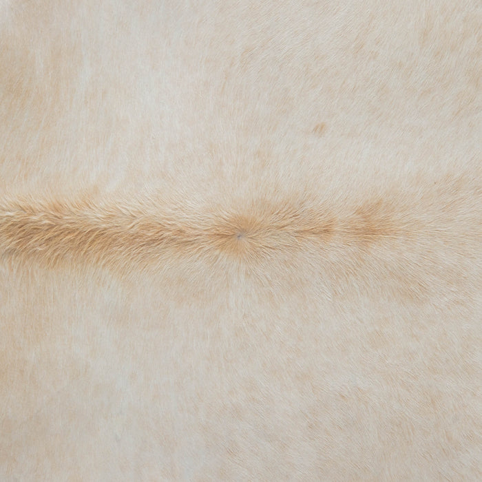 Brazilian Beige Cowhide Rug Size 7'6" L x 7'0" W 3739