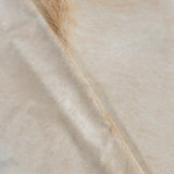Brazilian Beige Cowhide Rug Size 7'6" L x 7'0" W 3739
