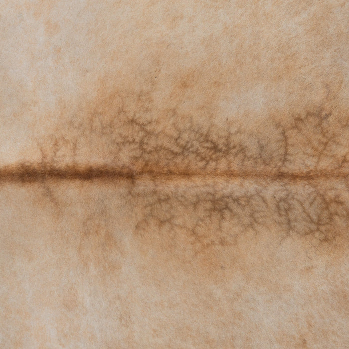 Brazilian Beige Cowhide Rug Size 7'10" L x 6'11" W 3741
