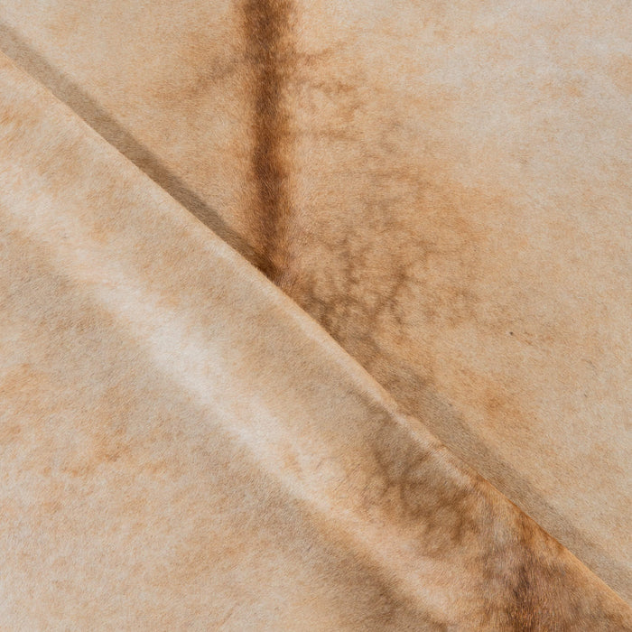 Brazilian Beige Cowhide Rug Size 7'10" L x 6'11" W 3741