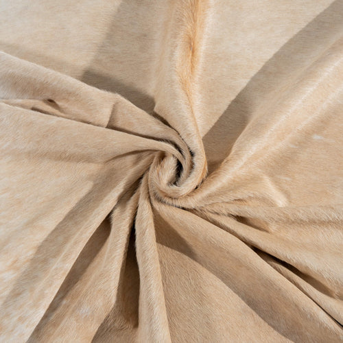 Brazilian Beige Cowhide Rug Size 7'8" L x 7'2" W 3742