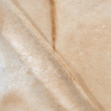 Brazilian Beige Cowhide Rug Size 7'8" L x 7'2" W 3742