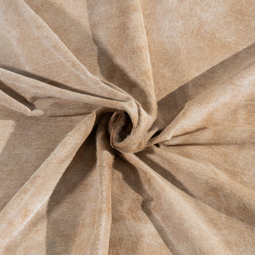 Brazilian Beige Cowhide Rug Size 8'1" L x 7'0" W 3744