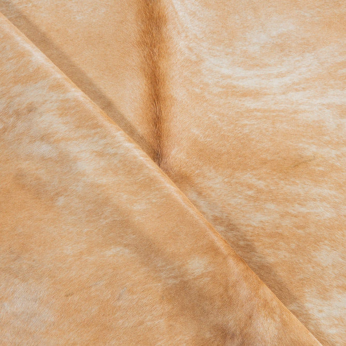 Brazilian Palomino and White Cowhide Rug Size 7'6" L x 6'7" W 3749