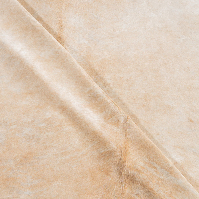 Brazilian Palomino and White Cowhide Rug Size 7'6" L x 6'7" W 3751