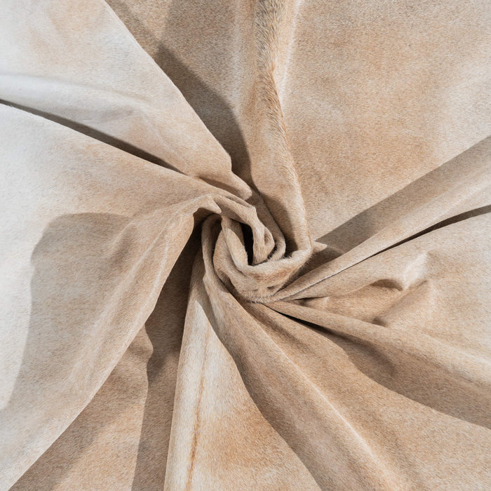Brazilian Grey Palomino Cowhide Rug Size 7'5" L x 6'7" W 3754