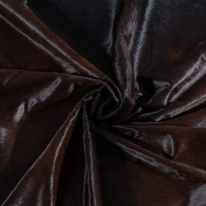 Brazilian Mahogany Cowhide Rug Size 8'3" L x 7'2" W 3757
