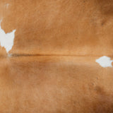 Brazilian Chocolate and White Cowhide Rug Size 8'6" L x 6'6" W 3761