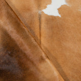 Brazilian Chocolate and White Cowhide Rug Size 8'6" L x 6'6" W 3761