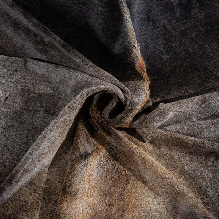 Brazilian Grey Palomino Cowhide Rug Size 7'2" L x 6'9" W 3773