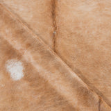 Brazilian Beige Cowhide Rug Size 7'10" L x 6'10" W 3774