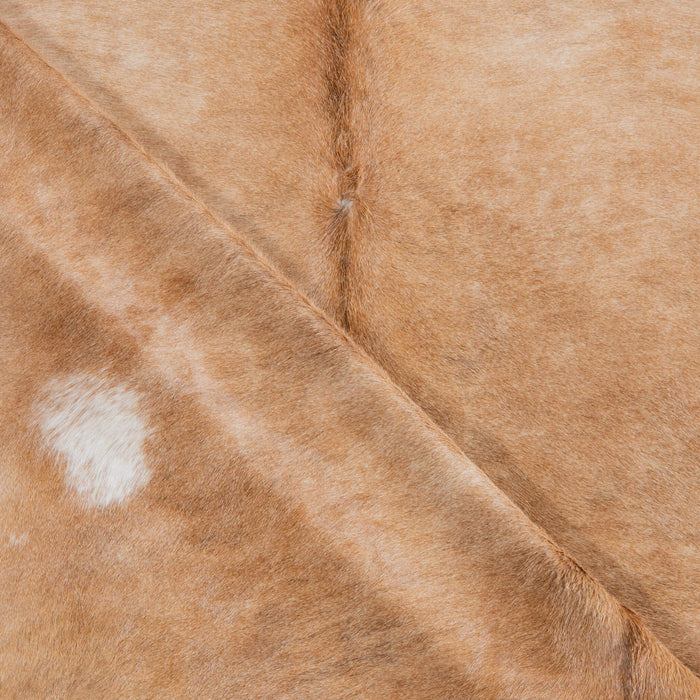 Brazilian Beige Cowhide Rug Size 7'10" L x 6'10" W 3774