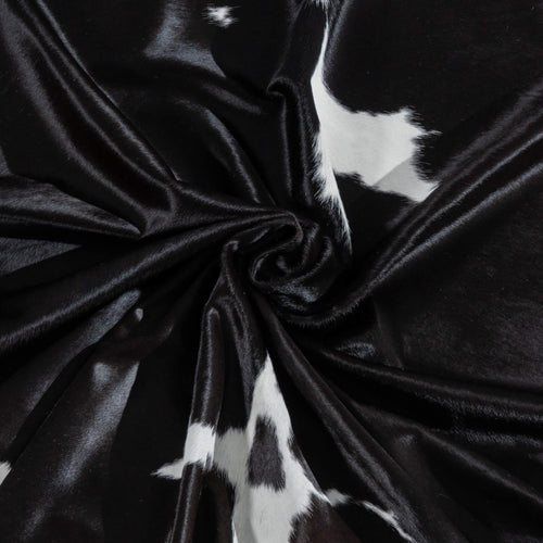 Brazilian Black and White Cowhide Rug Size 8'4" L x 6'6" W 3776