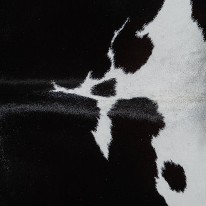 Brazilian Black and White Cowhide Rug Size 8'4" L x 6'6" W 3776