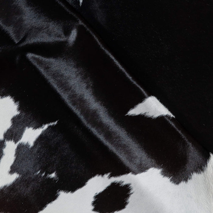 Brazilian Black and White Cowhide Rug Size 8'4" L x 6'6" W 3776