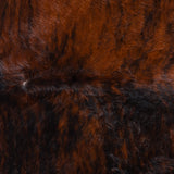 Brazilian Dark Brindle Cowhide Rug Size 7'7" L x 6'11" W 3778