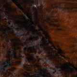 Brazilian Dark Brindle Cowhide Rug Size 7'7" L x 6'11" W 3778