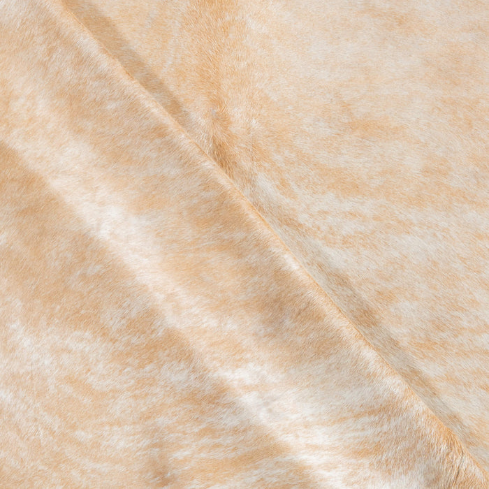 Brazilian Palomino and White Cowhide Rug Size 7'8" L x 6'4" W 3779
