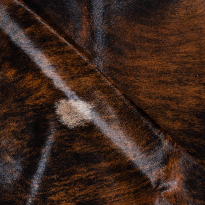 Brazilian Dark Brindle Cowhide Rug Size 7'9" L x 7'1" W 3780