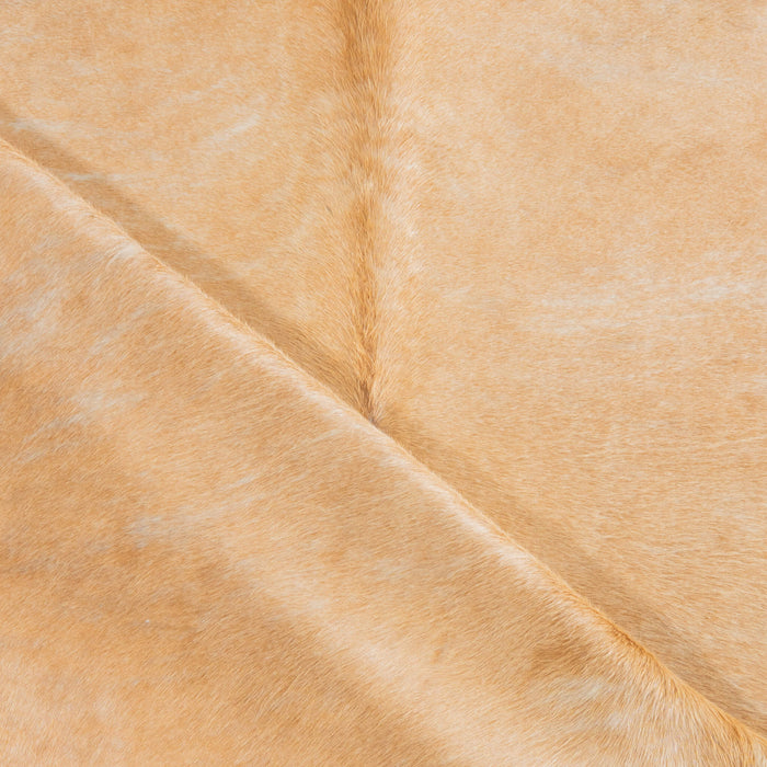 Brazilian Palomino and White Cowhide Rug Size 7'8" L x 7'6" W 3783